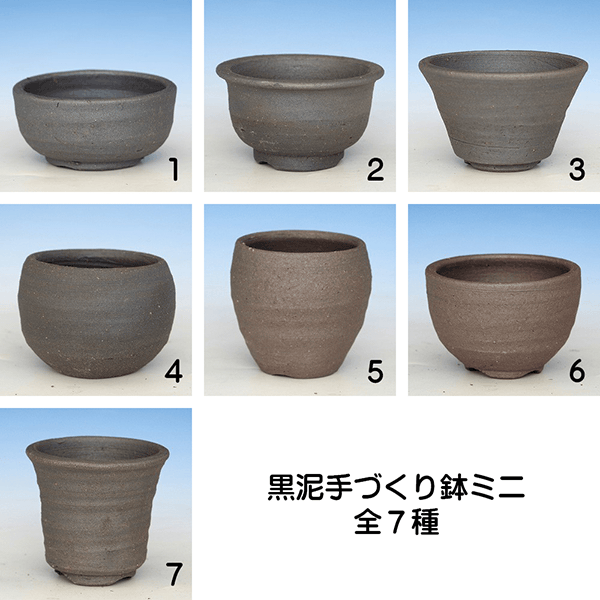 盆栽鉢 落款（平安虹泉）峰輝堂 5鉢組 - 工芸品